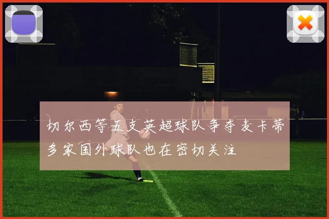 切尔西等五支英超球队争夺麦卡蒂多家国外球队也在密切关注